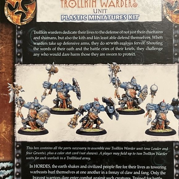 Hordes Trollbloods Trollkin Wanders Plastic Miniature Kit 71074 Privateer Press - Picture 5 of 7